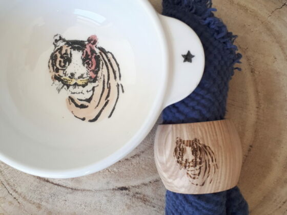 Rond de serviette Tigre