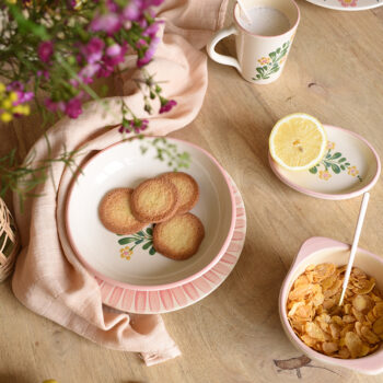 assiette creuse fleurs des champs